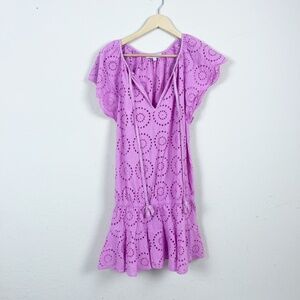 Cartolina Nantucket Joy Eyelet Pastel Coverup Size Large